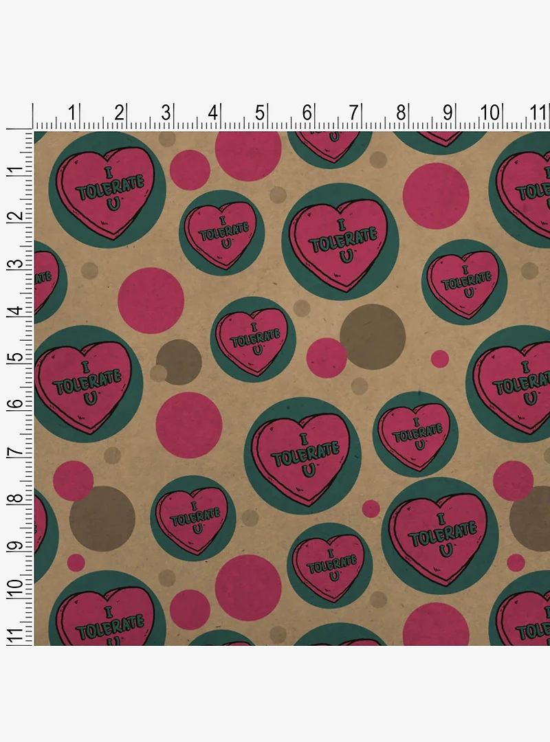 I Tolerate U Love You Premium Kraft Wrapping Paper
