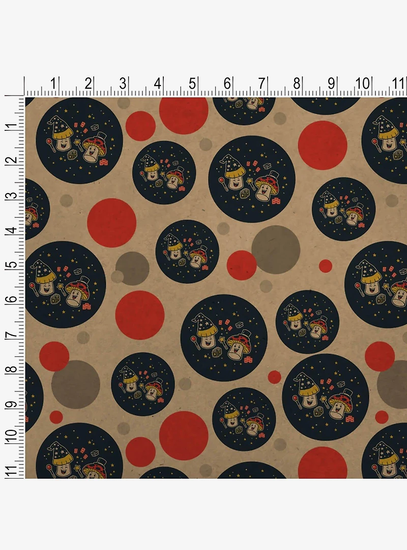 Magic Mushrooms Premium Kraft Wrapping Paper
