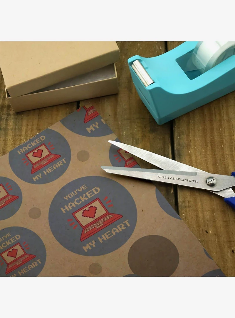 You've Hacked My Heart Love Premium Kraft Wrapping Paper