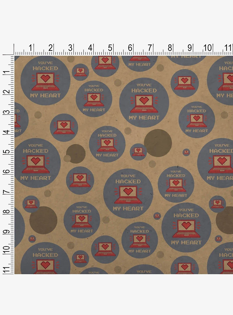 You've Hacked My Heart Love Premium Kraft Wrapping Paper