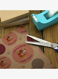 I'm Cuckoo For You Crazy Clock Premium Kraft Wrapping Paper