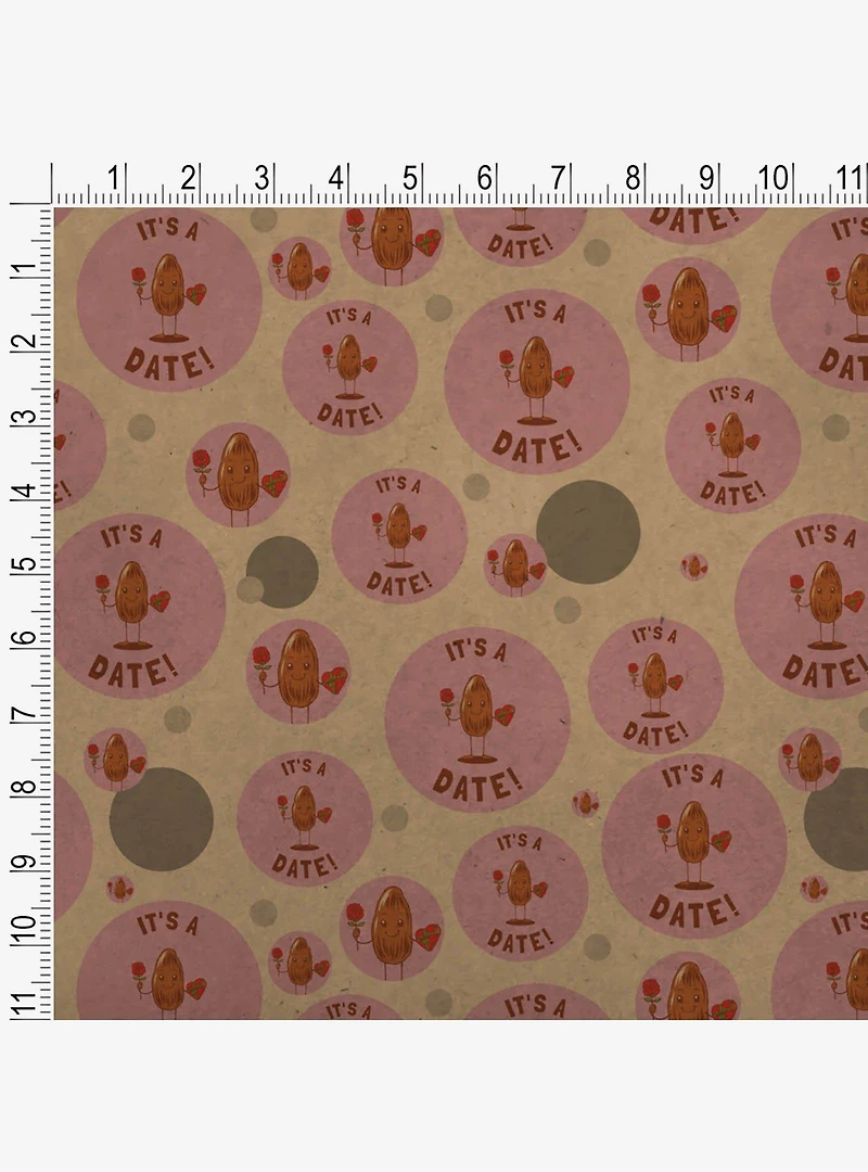It's A Date Love Rose Candy Premium Kraft Wrapping Paper