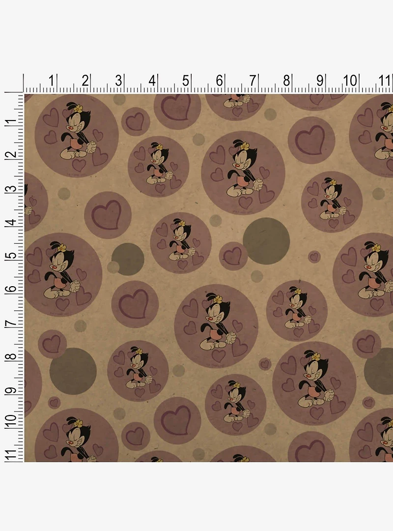 Animaniacs Dot Hearts Premium Kraft Wrapping Paper