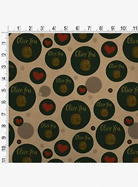 Olive You I Love You Premium Kraft Wrapping Paper