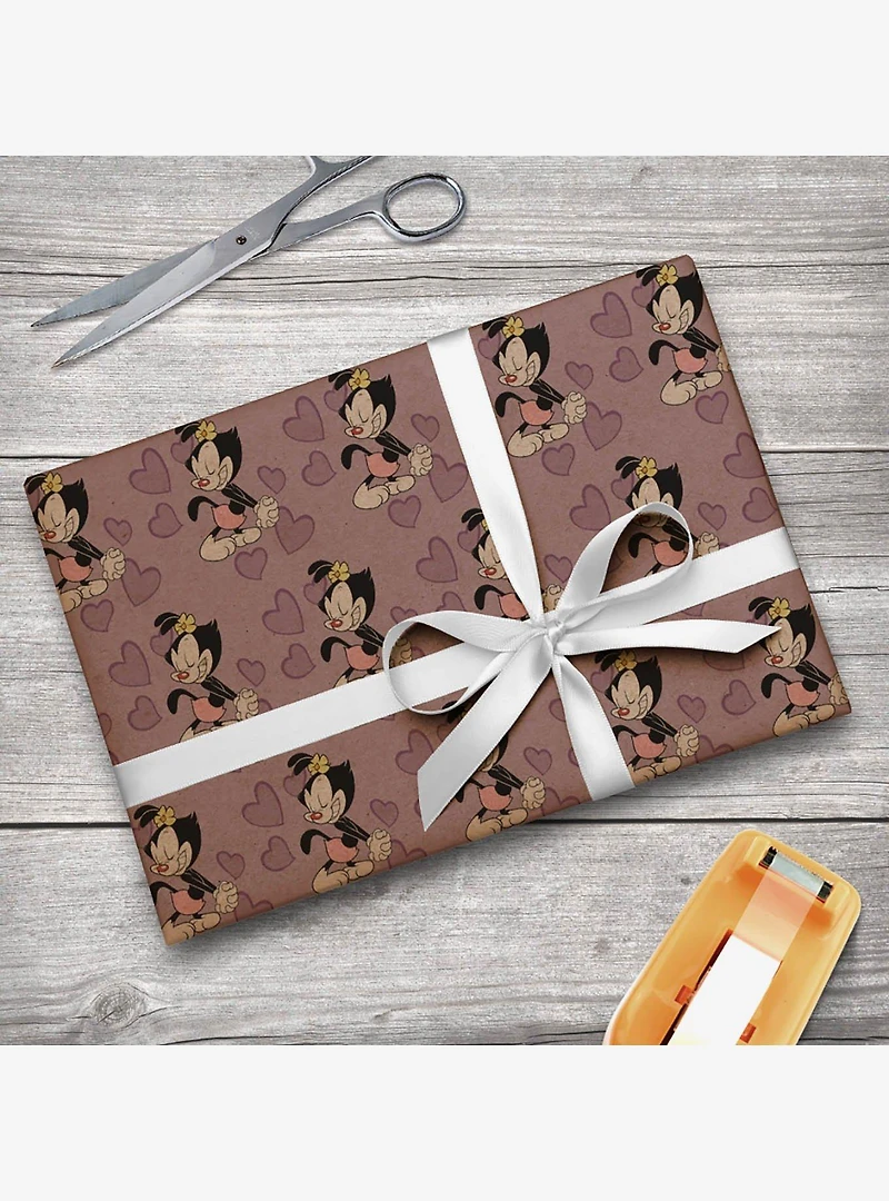 Animaniacs Hearts Premium Kraft Wrapping Paper
