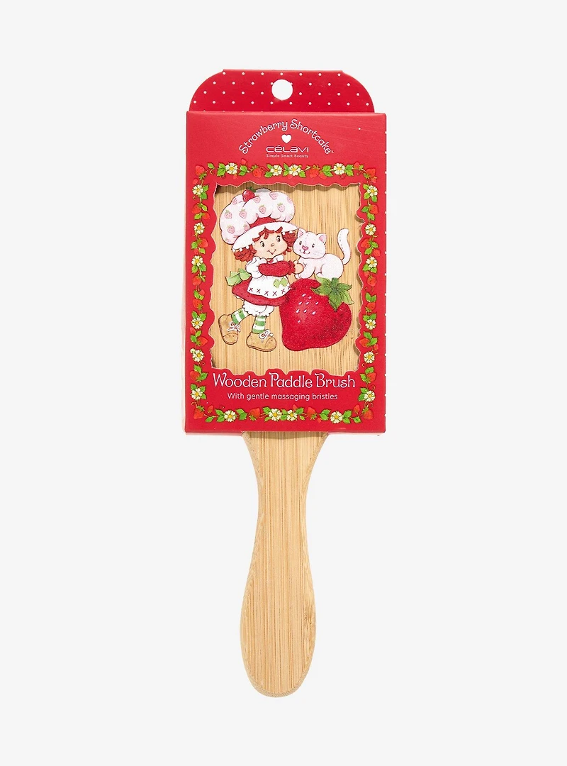 Célavi Strawberry Shortcake Wooden Paddle Brush