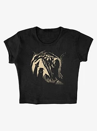 Over The Garden Wall Boom Cover Cap Sleeve Baby Rib Women's Crop Top