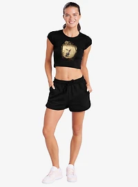 Over The Garden Wall Key Art Cap Sleeve Baby Rib Women's Crop Top