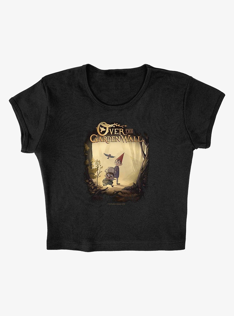 Over The Garden Wall Key Art Cap Sleeve Baby Rib Women's Crop Top