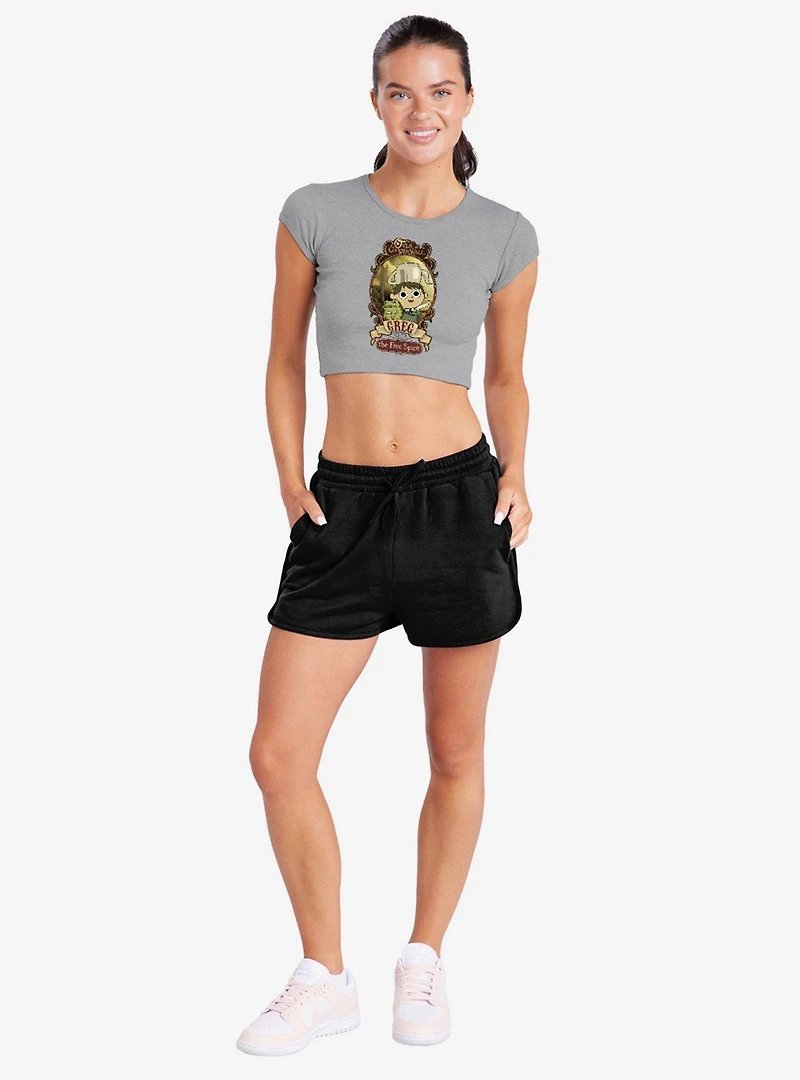 Over The Garden Wall Greg Poster Cap Sleeve Baby Rib Women's Crop Top