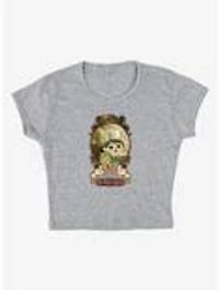 Over The Garden Wall Greg Poster Cap Sleeve Baby Rib Women's Crop Top