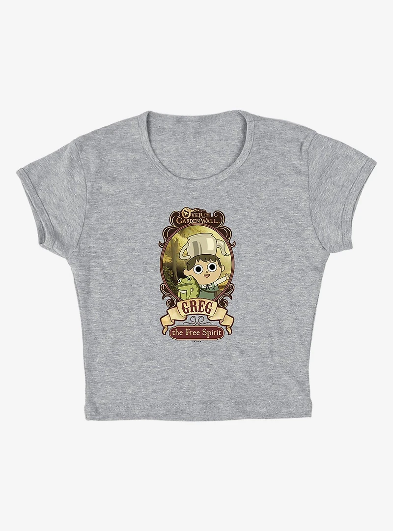 Over The Garden Wall Greg Poster Cap Sleeve Baby Rib Women's Crop Top