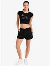 Over The Garden Wall Beast Cap Sleeve Baby Rib Women's Crop Top