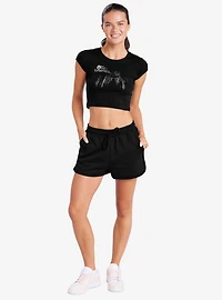 Over The Garden Wall Beast Cap Sleeve Baby Rib Women's Crop Top