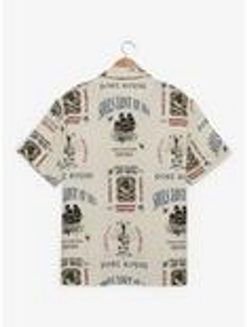 Disney The Pirates of Caribbean Icons Allover Print Woven Button-Up - BoxLunch Exclusive