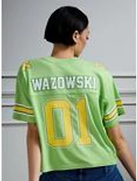 Disney Pixar Monsters University Mike Oozma Kappa Women's Cropped Football Jersey — BoxLunch Exclusive