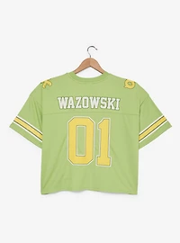 Disney Pixar Monsters University Mike Oozma Kappa Women's Plus Cropped Football Jersey — BoxLunch Exclusive