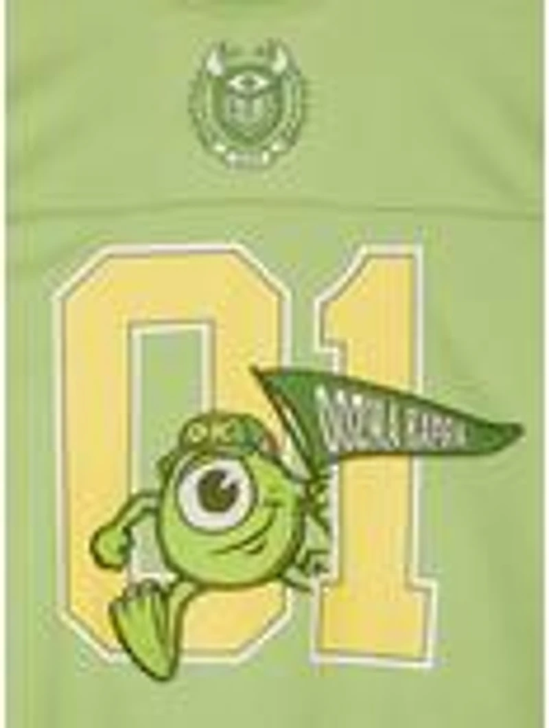 Disney Pixar Monsters University Mike Oozma Kappa Women's Plus Cropped Football Jersey — BoxLunch Exclusive