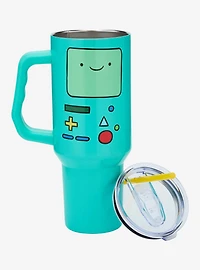 Adventure Time BMO Straw Tumbler with Handle - BoxLunch Exclusive