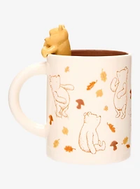 Disney Winnie the Pooh Fall Leaves Peeking Pooh Bear Mug - BoxLunch Exclusive