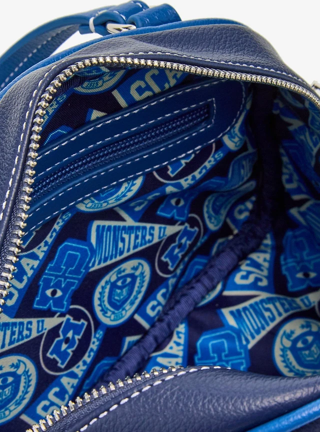 NEW Disney Pixar MONSTERS INC University Patches Backpack Shoulder Bag BoxLunch Disney Pixar Monsters University Patches Mini Backpack  main image 2