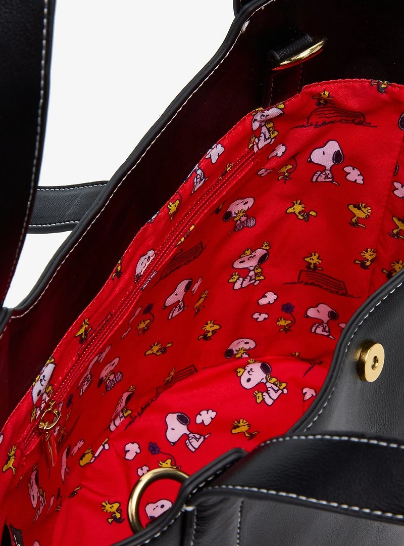 Peanuts Snoopy & Woodstock Sunglasses Pebble Textured Purse — BoxLunch Exclusive