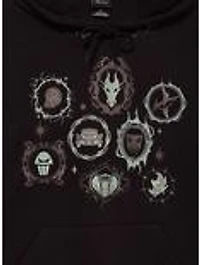 Disney Villains Icons Embroidered Hoodie — BoxLunch Exclusive