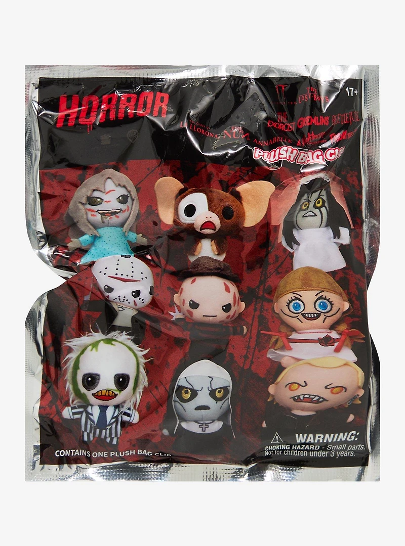 Horror Characters Blind Bag Plush Bag Clip - BoxLunch Exclusive