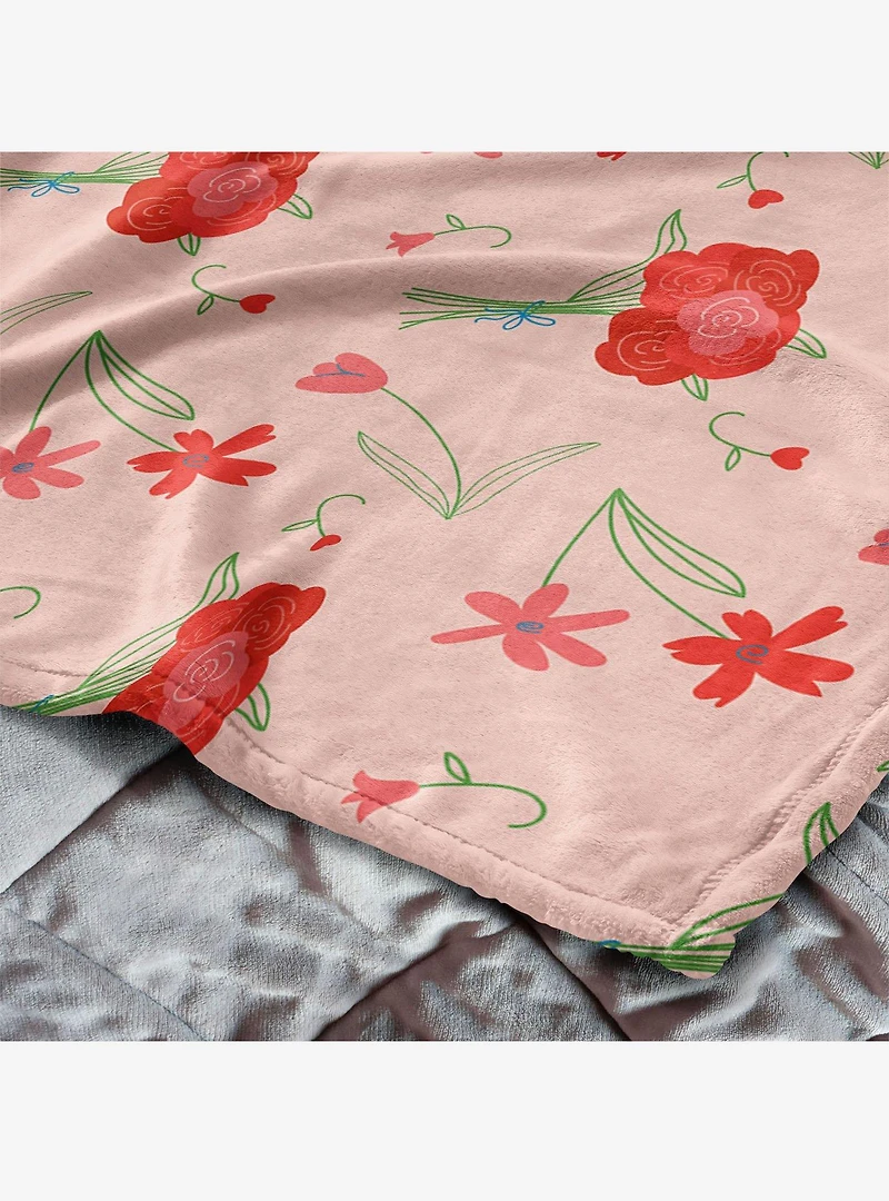 Flowers 50x60" Silk Touch Throw Blanket