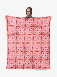 Quilted Silk Touch Sherpa Throw Blanket
