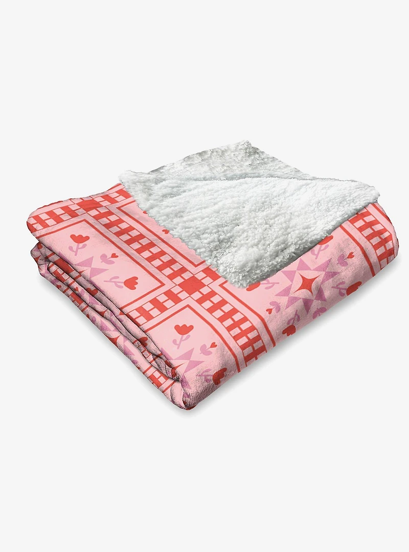 Quilted Silk Touch Sherpa Throw Blanket