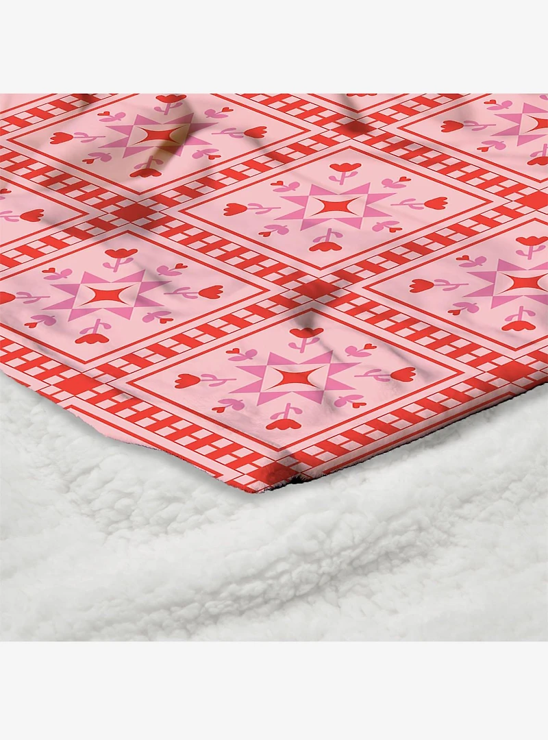 Quilted Silk Touch Sherpa Throw Blanket