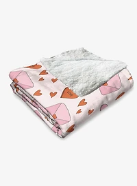 Send My Love Silk Touch Sherpa Throw Blanket