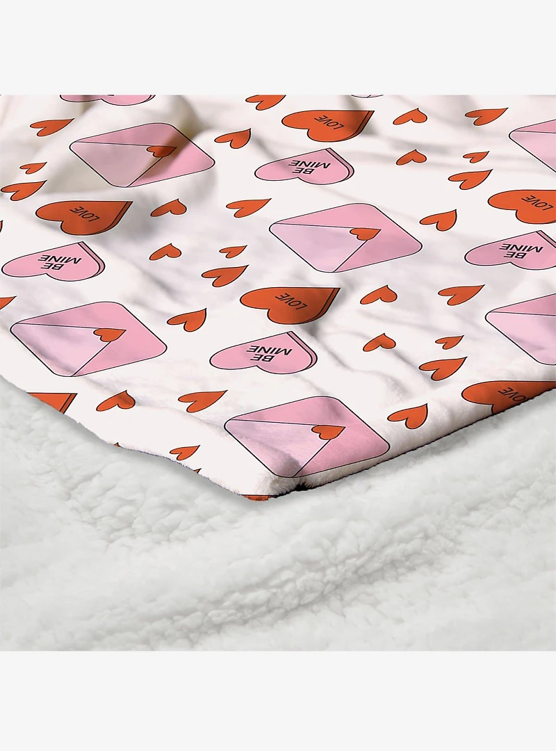 Send My Love Silk Touch Sherpa Throw Blanket