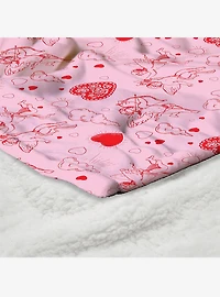 Cupid Silk Touch Sherpa Throw Blanket