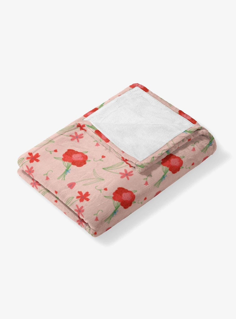 Flowers 60x80" Silk Touch Throw Blanket