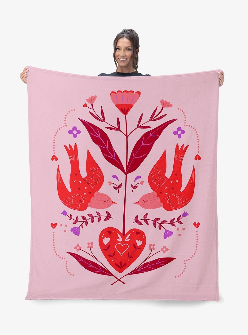 Flying Birds 60x80" Silk Touch Throw Blanket