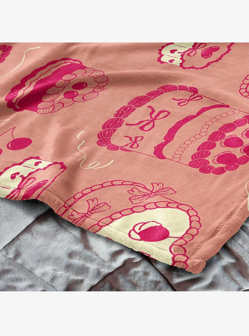 Valentine's Day Cakes 60x80" Silk Touch Throw Blanket