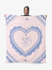 Vintage Hearts 60x80" Silk Touch Throw Blanket