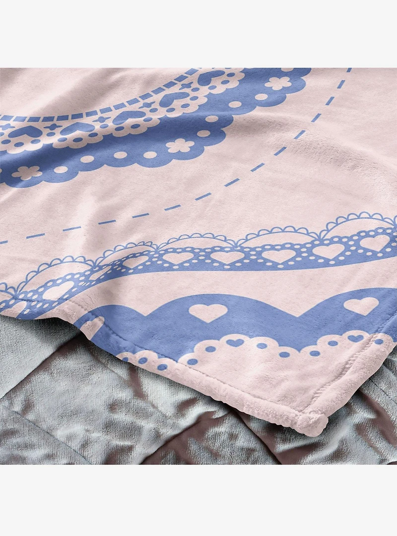 Vintage Hearts 60x80" Silk Touch Throw Blanket