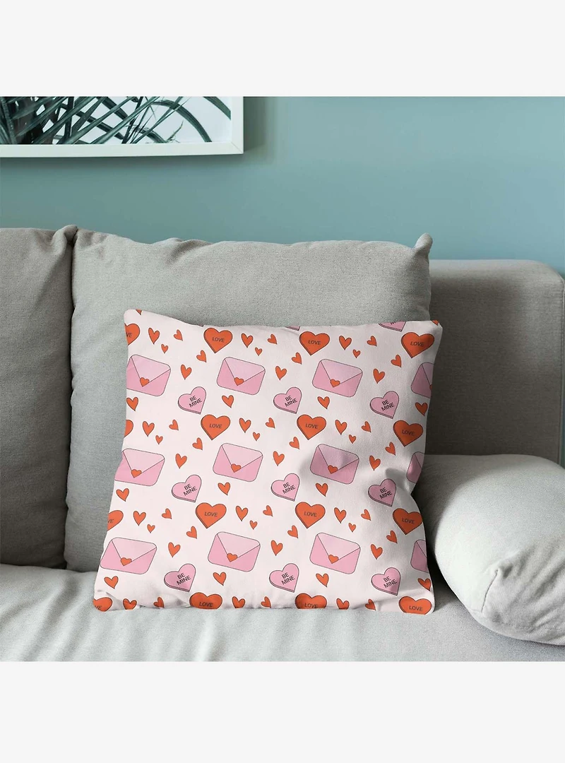 Send My Love Throw Pillow
