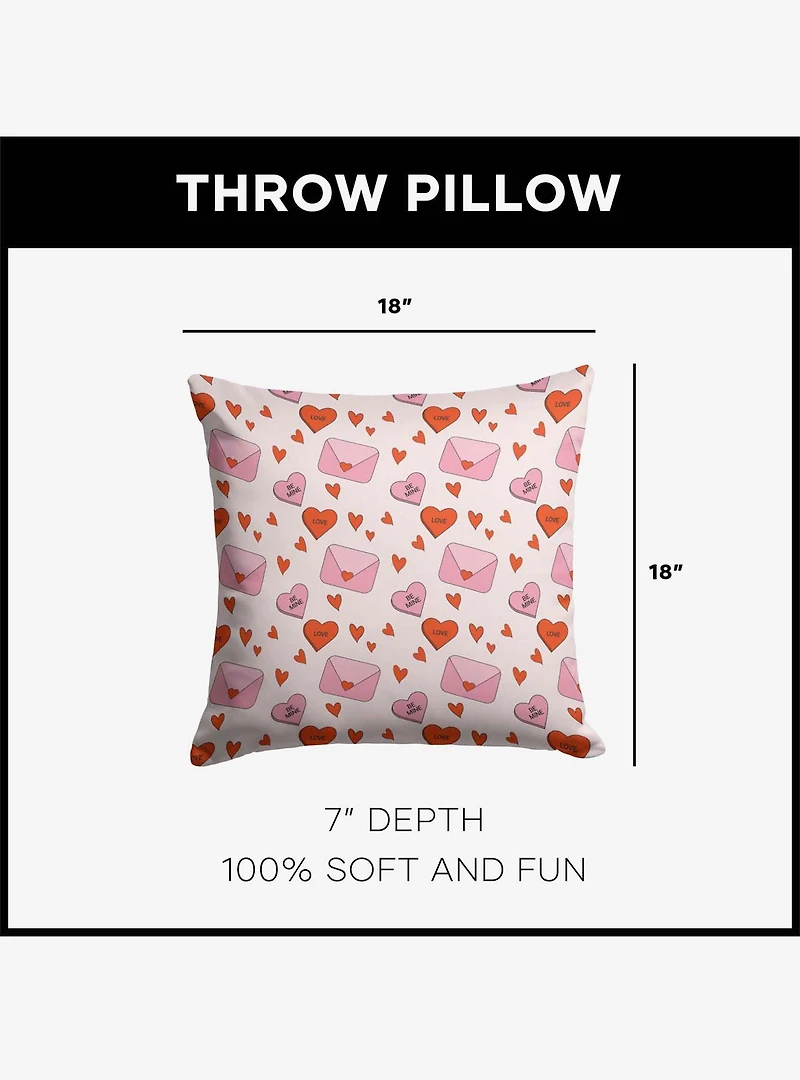 Send My Love Throw Pillow