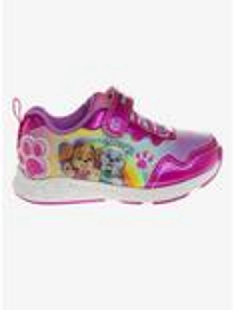 Paw Patrol Skye and Everest Hook & Loop Toddler Girls Light Up Sneakers