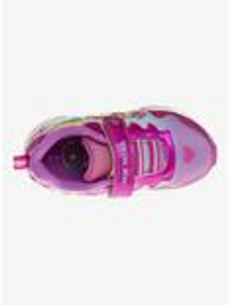 Paw Patrol Skye and Everest Hook & Loop Toddler Girls Light Up Sneakers