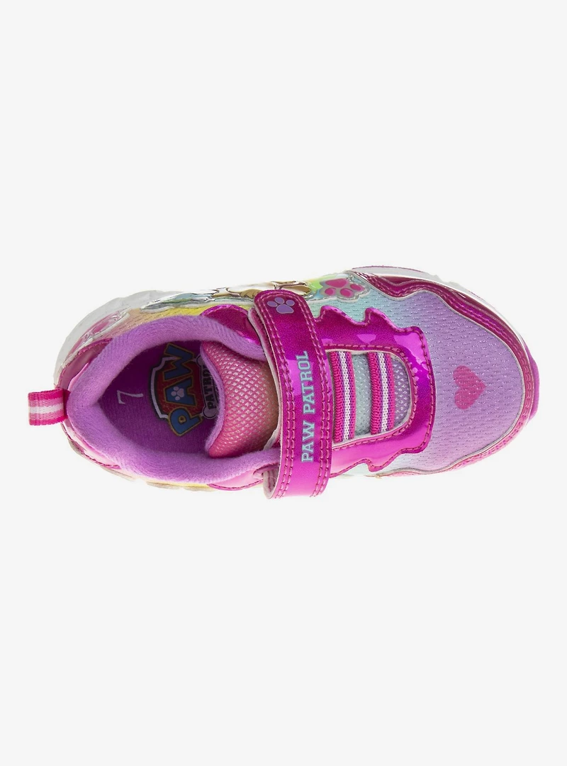 Paw Patrol Skye and Everest Hook & Loop Toddler Girls Light Up Sneakers