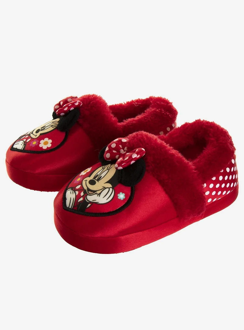 Disney Minnie Mouse Dual Sizes Toddler & Girls Slippers