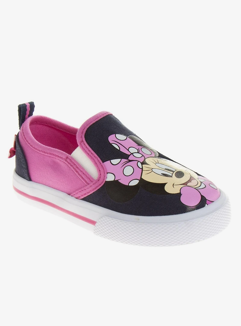Disney Minnie Mouse Toddler & Girls Slip On Canvas Sneakers