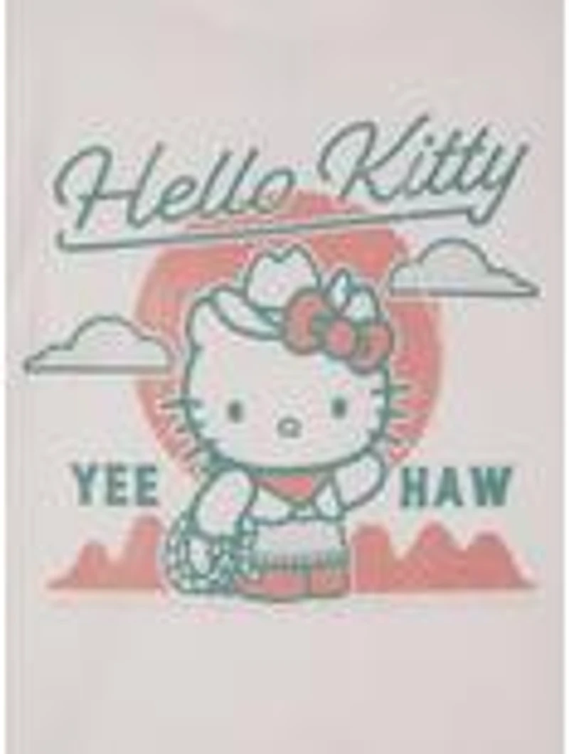 Sanrio Hello Kitty Tonal Western Portrait Women's Cropped T-Shirt - BoxLunch Exclusive