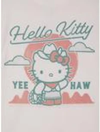 Sanrio Hello Kitty Tonal Western Portrait Women's Cropped T-Shirt - BoxLunch Exclusive