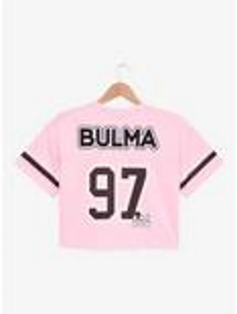 Dragon Ball Bulma Women's Cropped Football Jersey - BoxLunch Exclusive